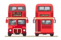 Red traditional London bus. Royalty Free Stock Photo