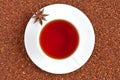 Red traditional rooibos tea full of antioxidant in Royalty Free Stock Photo