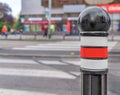 Red Traffic Cone on street Royalty Free Stock Photo