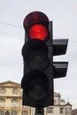 Red traffic light