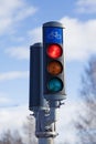 Red traffic light for cyclists Royalty Free Stock Photo