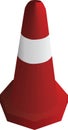 Red traffic safety cone Royalty Free Stock Photo