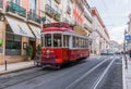 Red tram of Lisbon Royalty Free Stock Photo