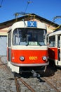 Red tram Tatra T3, the worlds most widespread tramcar type