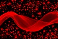 Abstract background with red waves of energy Royalty Free Stock Photo