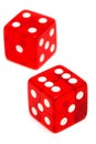 Red and transparent dice