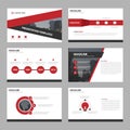 Red triangle Abstract presentation templates Royalty Free Stock Photo