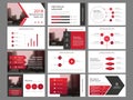 Red triangle Bundle infographic elements presentation template. business annual report, brochure, leaflet, advertising flyer,