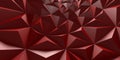 Red triangle poligon chaotic pattern wall background Royalty Free Stock Photo