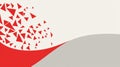 Red triangles exploding against a backdrop of white and grey create a vibrant and dynamic visual, radiating energy and excitement Royalty Free Stock Photo