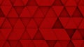 Red triangles extruded background 3D render