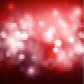 Red triangular background with abstract lights