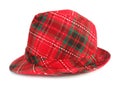 Red trilby hat Royalty Free Stock Photo