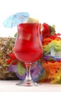 Red Tropical Drink Royalty Free Stock Photo
