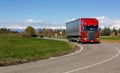 Red Truck On the Road