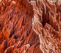 Red Tsingy. Typical landscape. Madagascar.