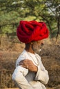 The Red Turban of the Rabari Tribe
