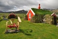 Red turf covered house, Iceland Royalty Free Stock Photo
