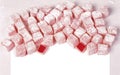 Red Turkish delight Royalty Free Stock Photo