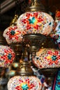 Red turkish mosaic lanterns