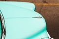 Red and turquoise old car Royalty Free Stock Photo