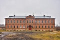 Red two-story building, brick two-story building Royalty Free Stock Photo