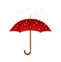 Umbrella and rain Royalty Free Stock Photo