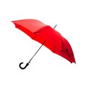 Red Umbrella with Raindrops Royalty Free Stock Photo