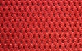 Red upholster material close-up Royalty Free Stock Photo