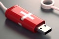 Red USB flash drives