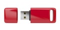Red usb stick Royalty Free Stock Photo