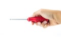 Red used screwdriver Royalty Free Stock Photo