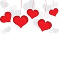 Red valentine day heart