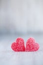 Red Valentines Day Candy Hearts Vertical Royalty Free Stock Photo