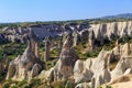 Red valley at Cappadocia, Anatolia, Turkey. Volcanic mountains in Royalty Free Stock Photo