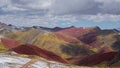 Red Valley near the rainbow mountain in Palccoyo, Cusco, Peru Royalty Free Stock Photo