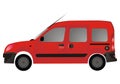 Red van autovehicle (car)