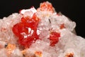 Red Vanadinite crystals