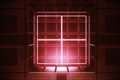 Red vault, digital security Royalty Free Stock Photo