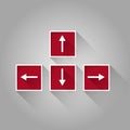 Keyboard arrows buttons