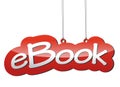 Red vector background ebook Royalty Free Stock Photo