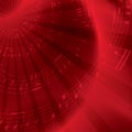 Red vector background with notes Royalty Free Stock Photo