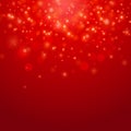 Red vector bokeh background