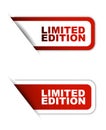 Red vector element limited edition Royalty Free Stock Photo