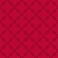 Red vector geometric seamless pattern with small squares, rhombuses, grid, mesh Royalty Free Stock Photo