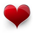 Red vector heards for valentine day Royalty Free Stock Photo