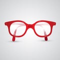 Red Vector Retro Glasses