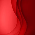 Red vector Template Abstract background with curves lines and shadow. For flyer, brochure, booklet, websites design Royalty Free Stock Photo