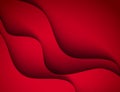 Red vector Template Abstract background with curves lines and shadow. For flyer, brochure, booklet, websites design Royalty Free Stock Photo