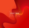 Red vector Template Abstract background with curves lines and shadow. For flyer, brochure, booklet,websites design Royalty Free Stock Photo
